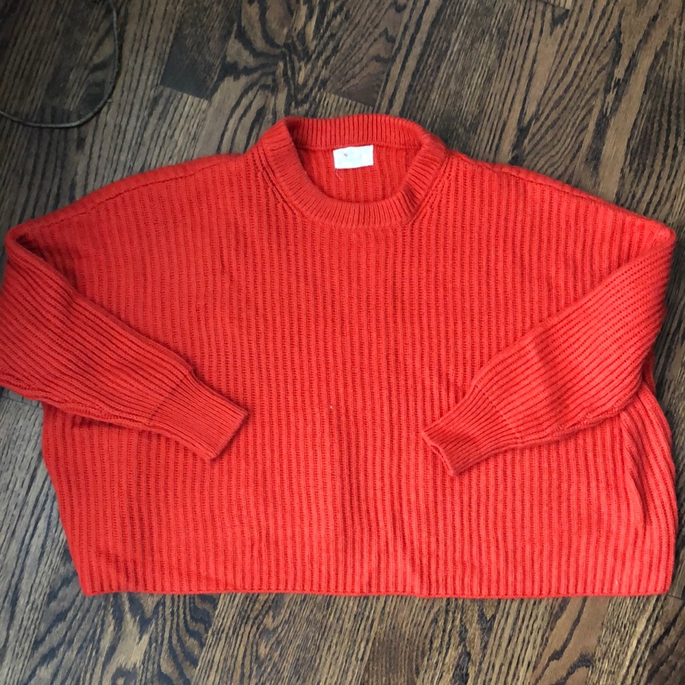 Orange red lovely sweater